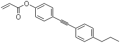 2-丙烯酸 4-[(4-丙基苯基)乙炔基]苯基酯分子结构 (CAS 185912-82-7)