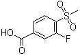 structure of CAS# 185945-88-4, 3-Fluoro-4-methylsulfonylbenzoic acid