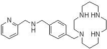 N-[[4-(1,4,8,11-四氮杂环十四烷-1-基甲基)苯基]甲基]-2-吡啶甲胺分子结构 (CAS 185991-24-6)