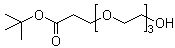 3-[2-[2-(2-羟基乙氧基)乙氧基]乙氧基]丙酸叔丁酯分子结构 (CAS 186020-66-6)