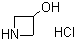 3-羟基氮杂环丁烷盐酸盐分子结构 (CAS 18621-18-6)