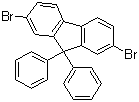 2,7-二溴-9,9-二苯基芴分子结构 (CAS 186259-63-2)