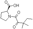 (2S)-1-(1,2-二氧代-3,3-二甲基戊基)-2-吡咯烷甲酸分子结构 (CAS 186268-78-0)