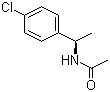 (R)-N-[1-(4-氯苯基)乙基]乙酰胺分子结构 (CAS 186296-21-9)