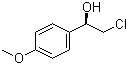 (R)-2-氯-1-(4-甲氧基苯基)乙醇分子结构 (CAS 186345-05-1)