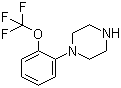 1-(2-三氟甲氧基苯基)哌嗪分子结构 (CAS 186386-95-8)
