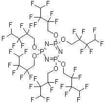 CAS # 186406-47-3, 2,2,4,4,6,6-Hexakis(2,2,3,3,4,4-hexafluorobutoxy)-2,2,4,4,6,6-hexahydro-1,3,5,2,4,6-triazatriphosphorine