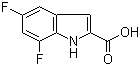 CAS 登录号：186432-20-2, 5,7-二氟吲哚-2-甲酸
