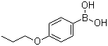 4-丙氧基苯硼酸分子结构 (CAS 186497-67-6)