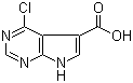 4-氯-7H-吡咯并[2,3-d]嘧啶-5-甲酸分子结构 (CAS 186519-92-6)