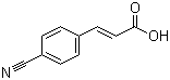 4-氰基肉桂酸分子结构 (CAS 18664-39-6)