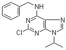2-氯-6-苄基氨基-9-异丙基嘌呤分子结构 (CAS 186692-41-1)