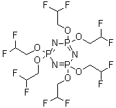 structure of CAS# 186817-57-2, 2,2,4,4,6,6-六(2,2-二氟乙氧基)-2,2,4,4,6,6-六氢-1,3,5,2,4,6-三氮杂三磷杂苯