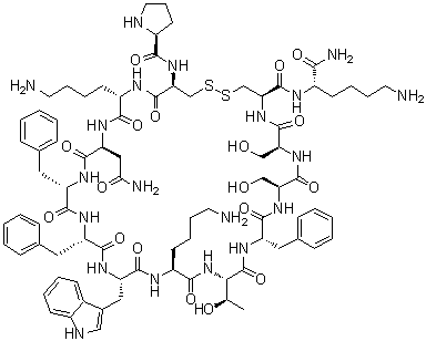 CAS # 186901-48-4, Cortistatin-14 (rat), 2-L-Proline-14a-L-lysinamide-2-14-somatostatin (Petromyzon marinus)