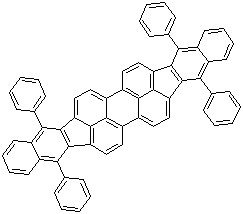 5,10,15,20-四苯基双苯并[5,6]茚并[1,2,3-cd:1',2',3'-lm]苝分子结构 (CAS 187086-37-9)