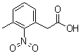 structure of CAS# 18710-86-6, 3-甲基-2-硝基苯基乙酸