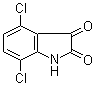 structure of CAS# 18711-13-2, 4,7-二氯-1H-吲哚-2,3-二酮