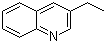 3-乙基喹啉分子结构 (CAS 1873-54-7)