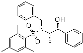 (1R,2S)-2-(N-苄基-N-均三甲基苯磺酰基)氨基-1-苯基-1-丙醇分子结构 (CAS 187324-63-6)