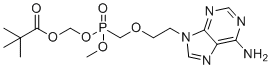 CAS # 1875153-79-9, Mono-POM Methyl Adefovir, ((((2-(6-amino-9H-purin-9-yl)ethoxy)methyl)(methoxy)phosphoryl)oxy)methyl pivalate