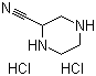 structure of CAS# 187589-35-1, 2-Piperazinecarbonitrile dihydrochloride