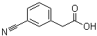 structure of CAS# 1878-71-3, 3-Cyanobenzeneacetic acid
