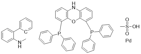 N-XantPhos 钯 G4分子结构 (CAS 1878105-23-7)