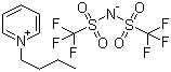 1-丁基吡啶鎓双(三氟甲磺酰基)亚胺盐分子结构 (CAS 187863-42-9)