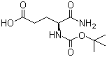 structure of CAS# 18800-74-3, 4-tert-Butoxycarbonylamino-4-carbamoylbutyric acid