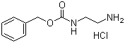 N-苄氧羰基乙二胺盐酸盐分子结构 (CAS 18807-71-1)