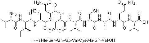 CAS 登录号：188191-49-3, L-缬氨酰-L-异亮氨酰-L-丝氨酰-L-天冬氨酰胺酰-L-alpha-天冬氨酰-L-缬氨酰-L-半胱氨酰-L-丙氨酰-L-谷氨酰胺酰-L-缬氨酸