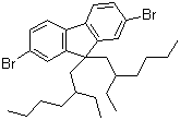 structure of CAS# 188200-93-3, 9,9-双(2'-乙基己基)-2,7-二溴芴