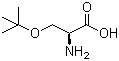 O-叔丁基-L-丝氨酸分子结构 (CAS 18822-58-7)