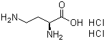 L-2,4-二氨基丁酸二盐酸盐分子结构 (CAS 1883-09-6)