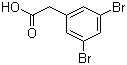 3,5-二溴苯乙酸分子结构 (CAS 188347-49-1)