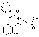 5-(2-Fluorophenyl)-1-(3-pyridinylsulfonyl)-1H-pyrrole-3-carboxylic acid molecular structure (CAS 1883595-37-6)