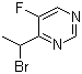 4-(1-溴乙基)-5-氟嘧啶分子结构 (CAS 188416-47-9)