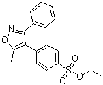 4-(5-甲基-3-苯基-4-异恶唑基)苯磺酸乙基酯分子结构 (CAS 1884279-18-8)