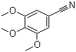 structure of CAS# 1885-35-4, 3,4,5-Trimethoxybenzonitrile