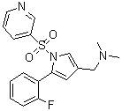5-(2-Fluorophenyl)-N,N-dimethyl-1-(3-pyridinylsulfonyl)-1H-pyrrole-3-methanamine molecular structure (CAS 1885094-62-1)