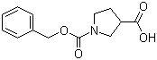 1-Cbz-吡咯烷-3-甲酸分子结构 (CAS 188527-21-1)