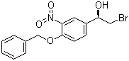 (R)-1-(4-苄氧基-3-硝基苯基)-2-溴乙醇分子结构 (CAS 188690-82-6)