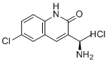 (R)-3-(1-氨乙基)-6-氯喹啉-2(1H)-酮盐酸盐分子结构 (CAS 1887009-51-9)