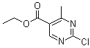 2-氯-4-甲基-5-嘧啶羧酸乙酯分子结构 (CAS 188781-08-0)