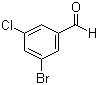 3-溴-5-氯苯甲醛分子结构 (CAS 188813-05-0)