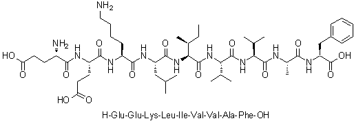 CAS # 188818-21-5, L-alpha-Glutamyl-L-alpha-glutamyl-L-lysyl-L-leucyl-L-isoleucyl-L-valyl-L-valyl-L-alanyl-L-phenylalanine