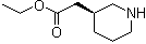 (3S)-3-哌啶乙酸乙酯分子结构 (CAS 188883-58-1)