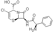 [2S-[2alpha,6alpha,7beta(S*)]]-7-[(氨基苯基乙酰基)氨基]-3-氯-8-氧代-5-硫杂-1-氮杂双环[4.2.0]辛-3-烯-2-羧酸分子结构 (CAS 188891-41-0)