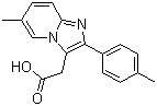 structure of CAS# 189005-44-5, 6-甲基-2-(4-甲基苯基)咪唑并[1,2-a]吡啶-3-乙酸