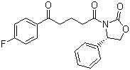(4S)-3-[5-(4-氟苯基)-1,5-二氧代戊基]-4-苯基-2-恶唑烷酮分子结构 (CAS 189028-93-1)